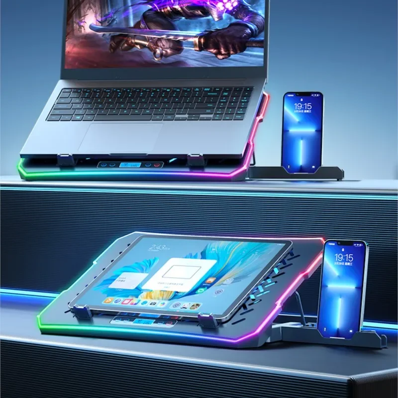Laptop Heatsink Base Phone Stand Silent Laptop Fan Stand Plate  Stand Notebook   Cooler  Accessories New