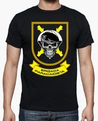 Spain Army Paratrooper Brigade SKULL MOD Men T-shirt Short Sleeve Casual 100% Cotton Shirts Size S-3XL