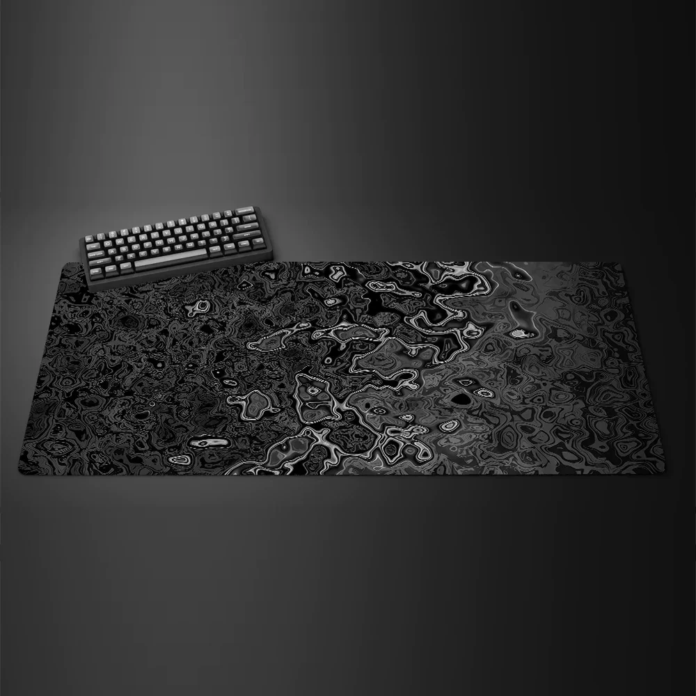 Pink Black White Art Gaming Mouse Pad Computer Keyboard Table Pad XXL Rubber Landslide Edge Friend Boyfriend 900x400 Mousepad
