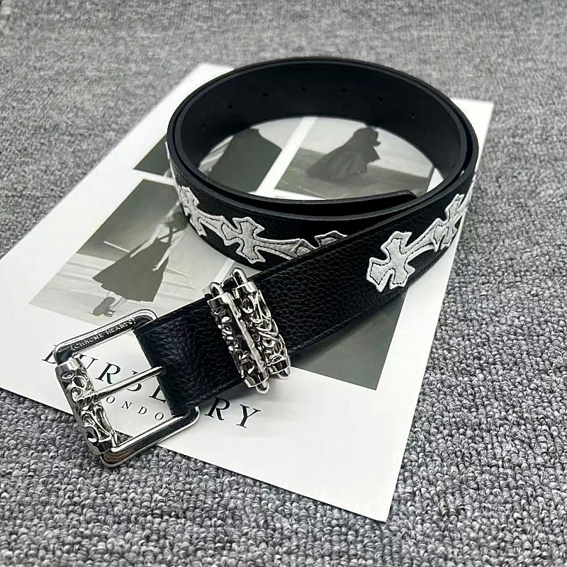 Cintura personalizzata primaverile ed estiva con motivo a litchi e cintura colorata di nuovo stile Kro per uomo e donna, cintura artistica per giovani