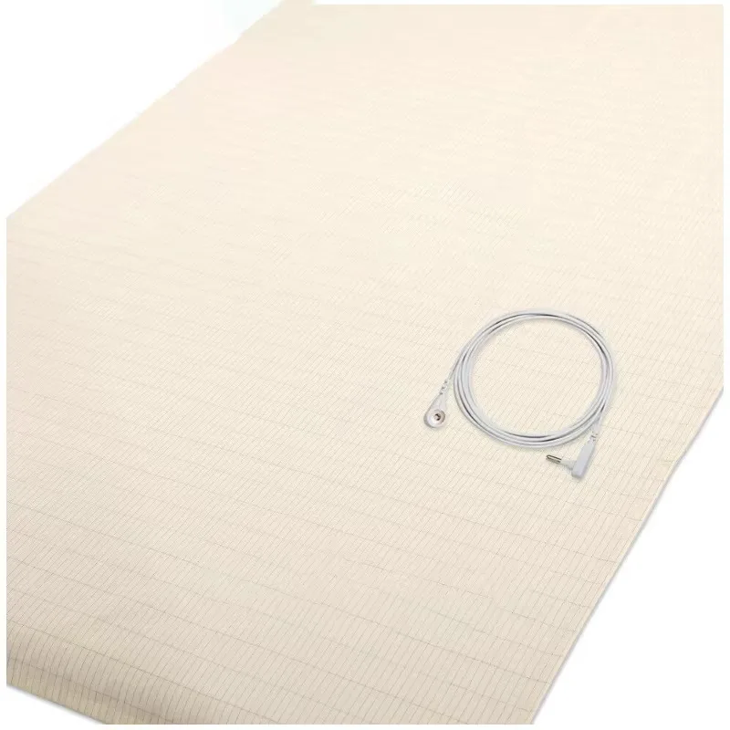 Earthing Sheet Radiation Grounding Sheet & Conductive Copper Cord Fitted Sheet Cotton Silver Antimicrobial healthy Bedding  set