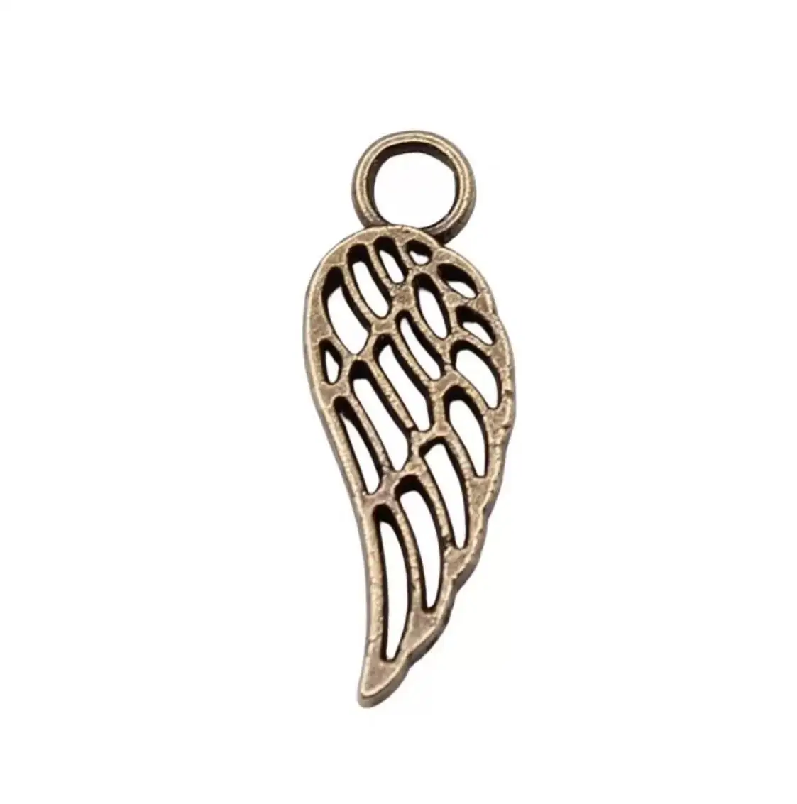 40pcs  18*7mm   Hollow wing charms handmade accessories  Zinc alloy metal   HWL2657