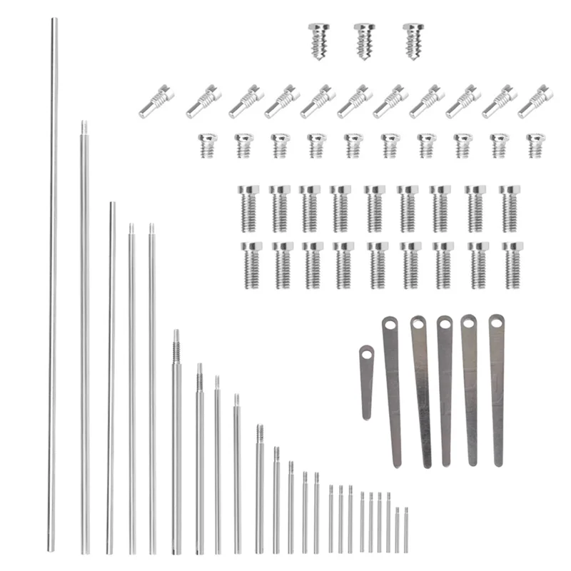 مجموعة أدوات إصلاح ABWY-Oboe مكونة من 71 قطعة تتضمن مسامير قضيب ملولبة وأجزاء صيانة بديلة لملحقات آلات النفخ الخشبية