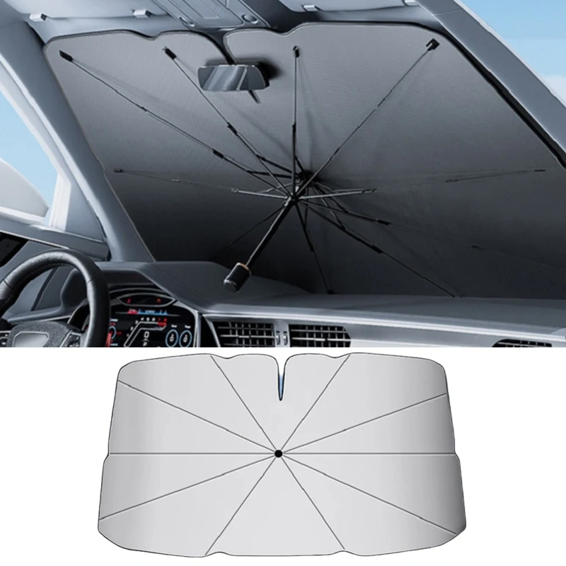 Protetor Solar para Para-brisa de Carro RazorRide, Sombrinha Dobrável para Proteção UV e Contra Calor