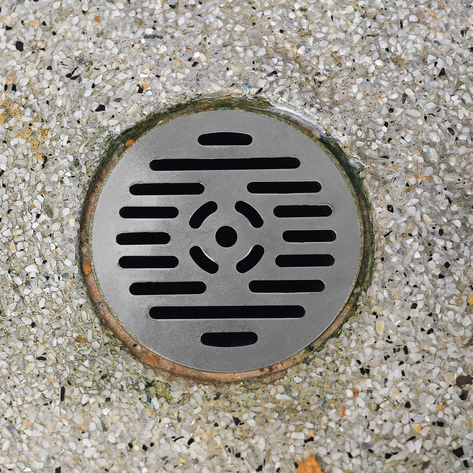 16Cm Stainless Steel Floor Drain Cover Flat Non Deforming Mesh Filter Wide Compatibility for Sink Tub Shower Basement Garage