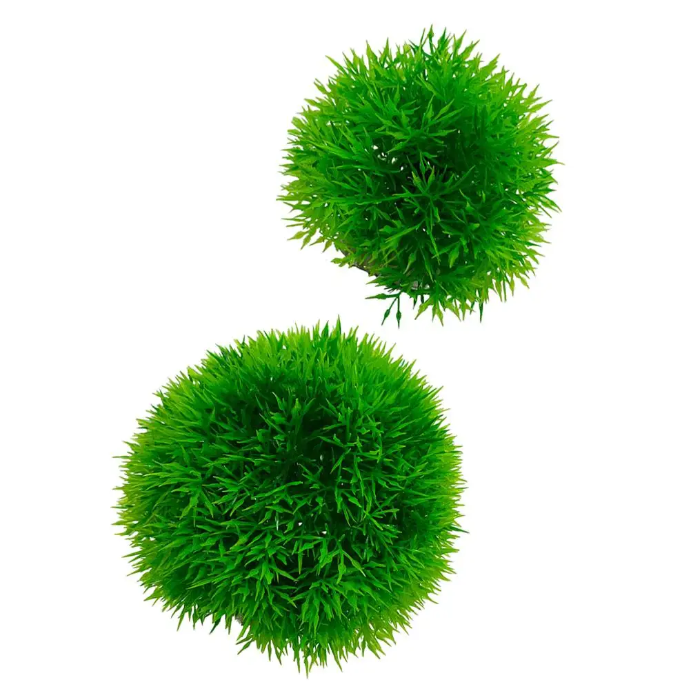 

2 Pcs Simulated Water Plant Artificial Grass Fish Tank Decorations Plastic Landscape Habitat Vivid Aquatic Plants Easy