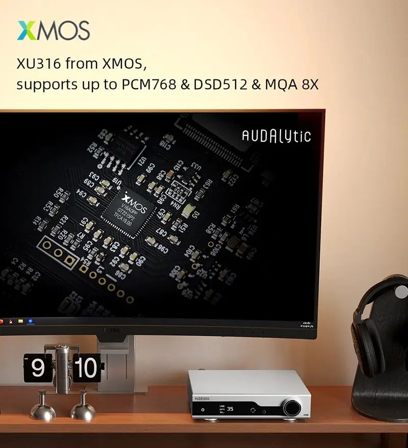 مكبر صوت لسماعة الرأس من غوستارد ، DAC متوازن أمبير FPGA MQA 8X غاسل روون بريدج AK4499EX ، audalltic AH90