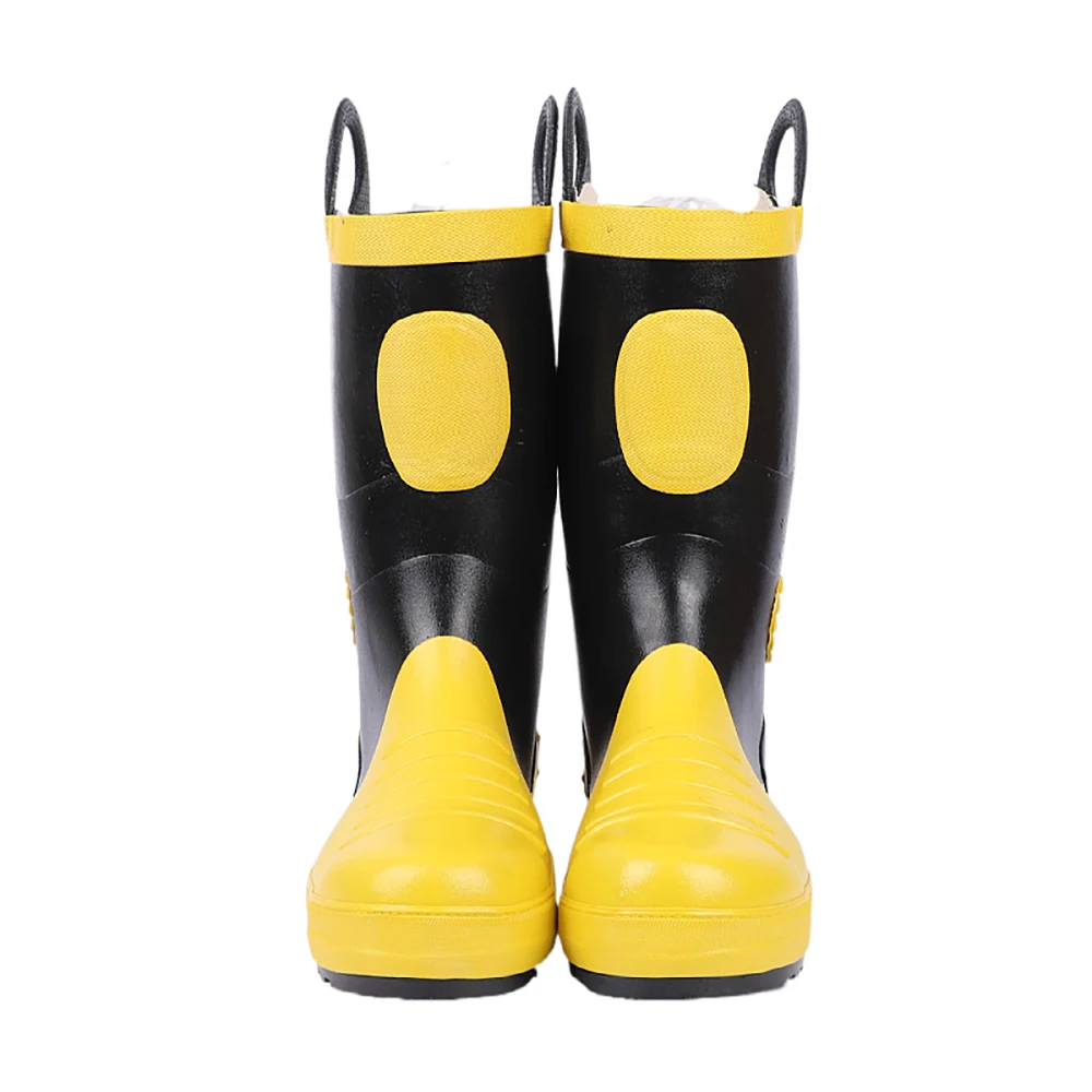 Firefighter Combat Boots, Anti-Smash, Anti-Puncture, High Temperature Resistant Firefighting High Top Boots