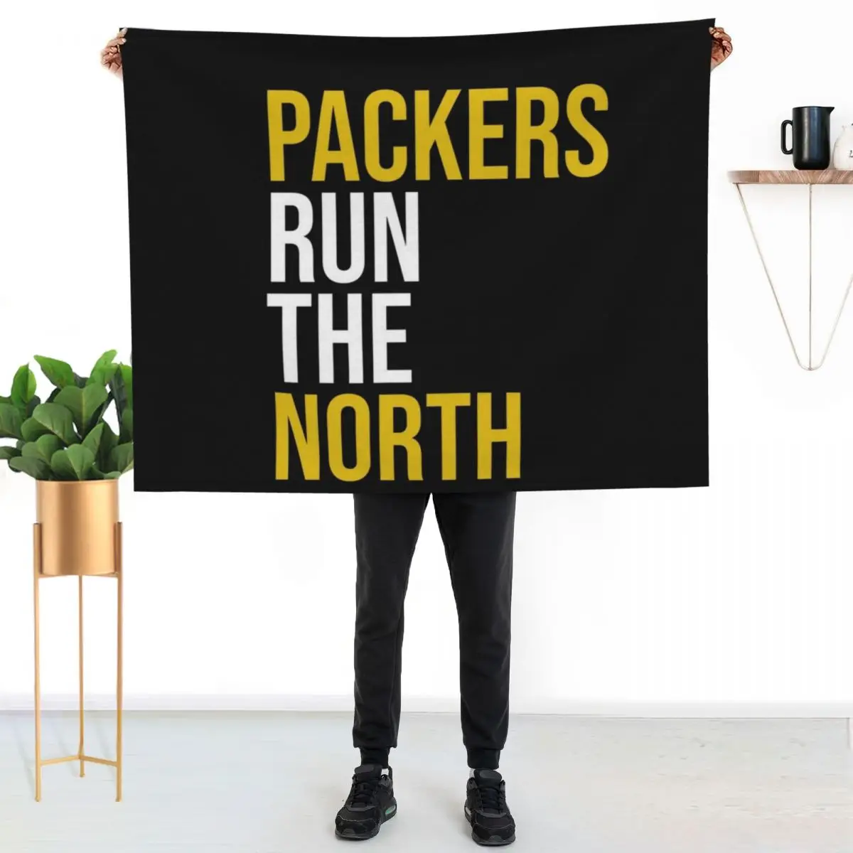 

Packers Run The North Throw Blanket Warm Cozy Throw Blanket for Living Room Couch
