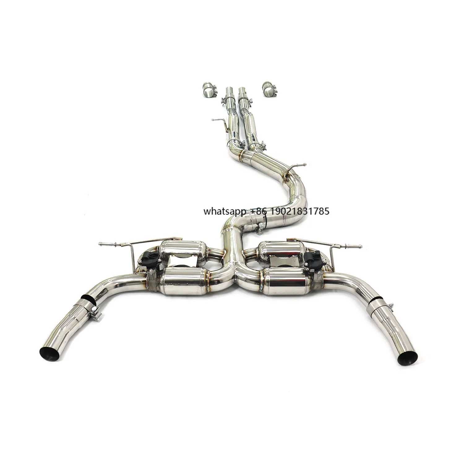OUCHI for   RS3 8Y 2.5T Catback Exhaust Stainless Steel with Valve Muffler High Quality  Auto Performance Parts