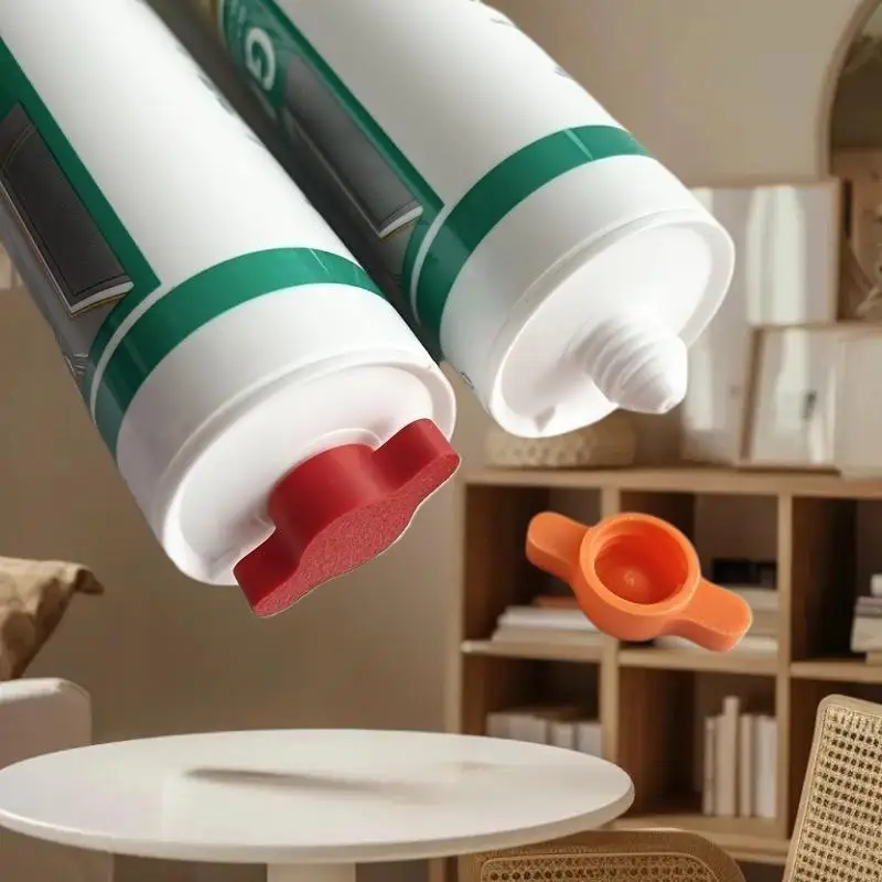 أغطية Count Orange Stickfast - أغطية بلاستيكية غير قابلة للكسر لزجاجات الغراء العادية، أدوات زخرفية سهلة الحمل #4