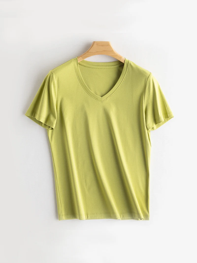 Avocado Green V neck
