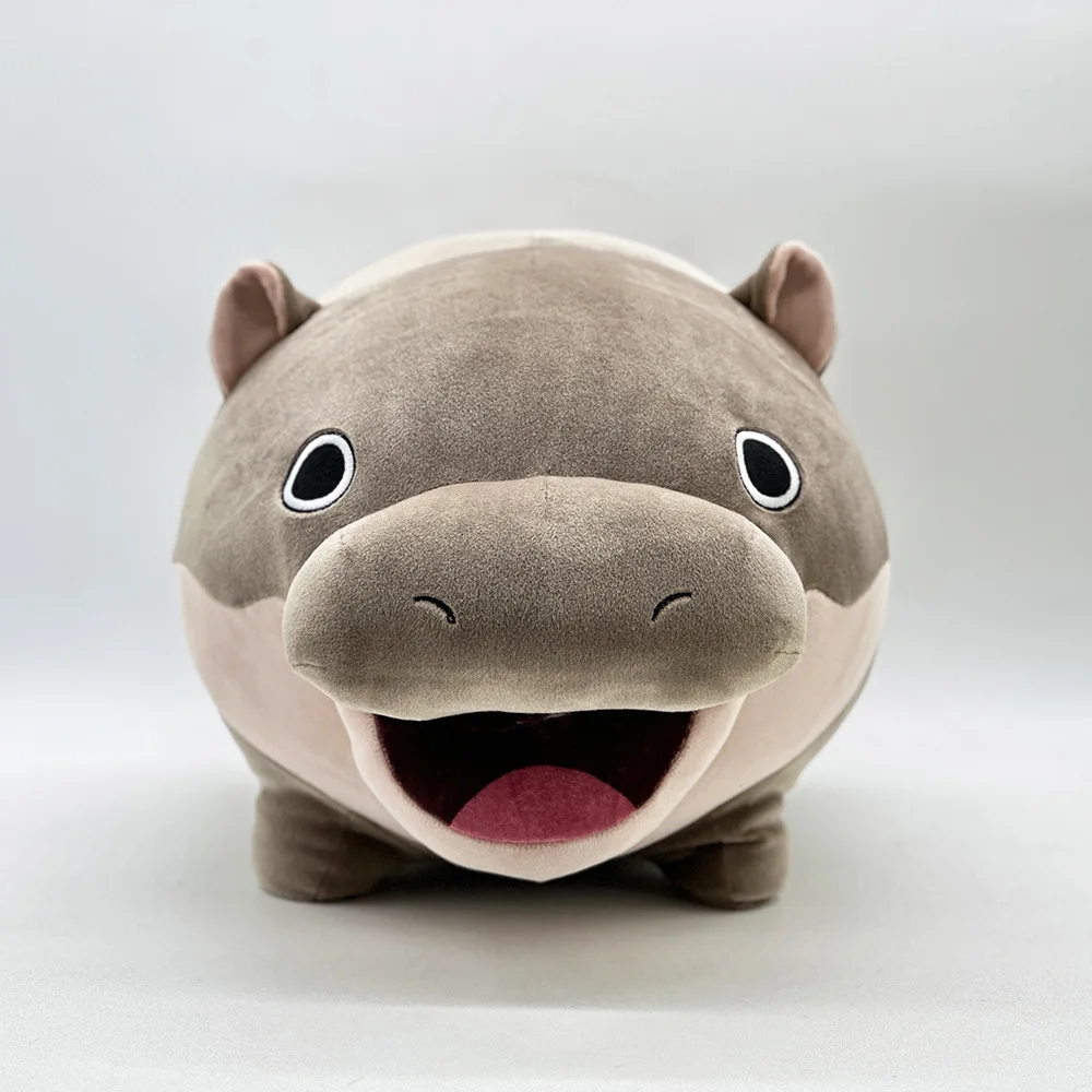 Moo Deng Plush Toys Cute Soft Stuffed Cushion Cartoon Hippopotamus Pillow Home Decor Dolls For Kid Girl Birthday Christmas Gift