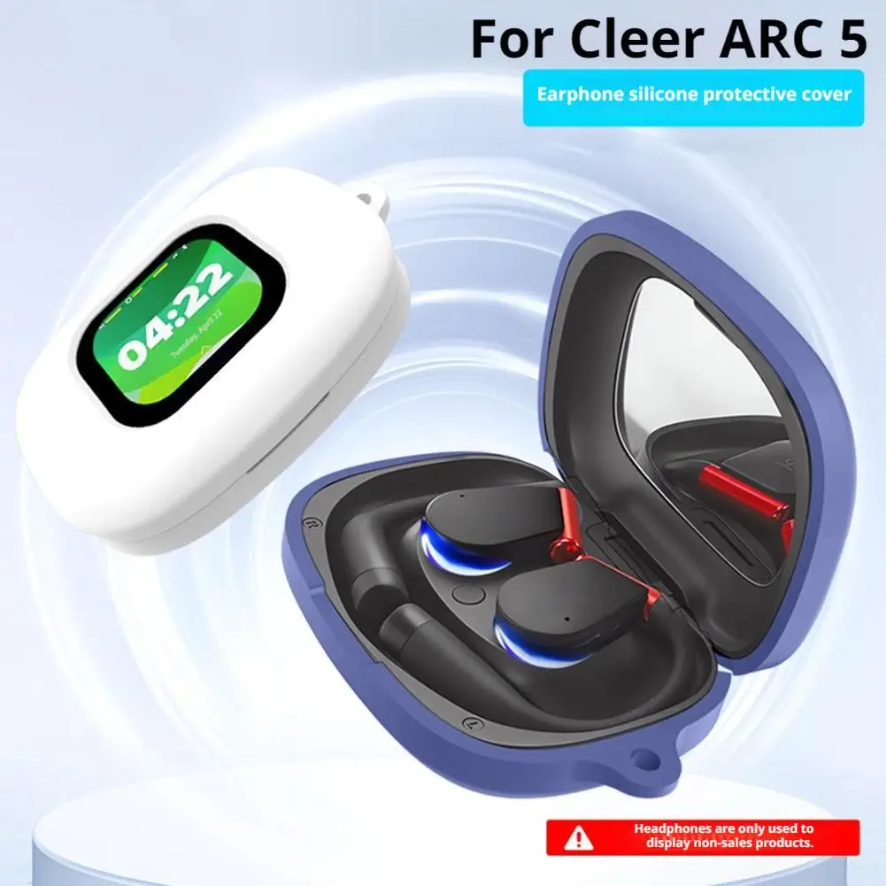 For Sony Cleer ARC 5 Bluetooth Headphone Silicone Protective Cover Shockproof Dustproof Anti-drop Accessories Headphone Cas F1D7