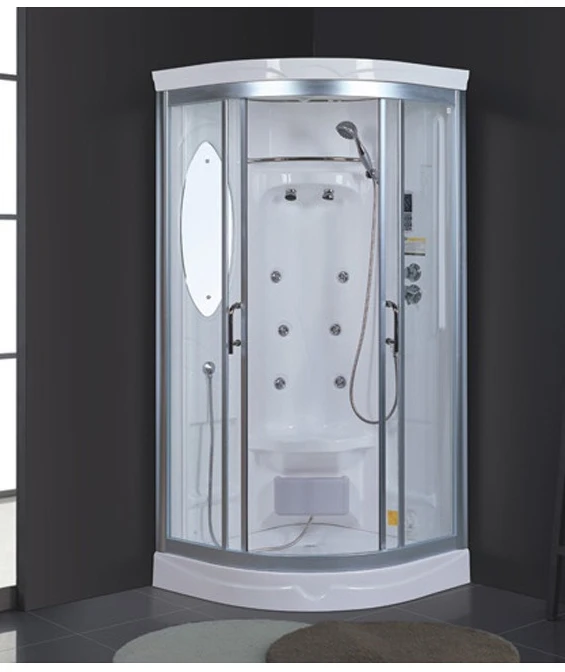 

Integral shower room Long fan glass shower room with bottom basin