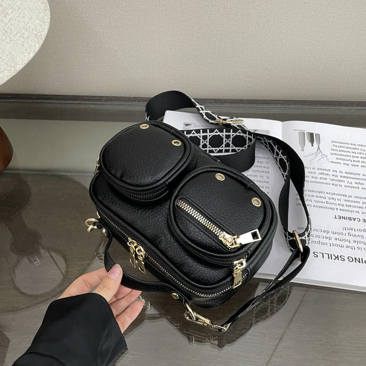 

2025 New Women's Macaroon Backpack, Cute Pastel Mini Daypack, Lightweight Waterproof Nylon Small Bag for Shopping & City Walk