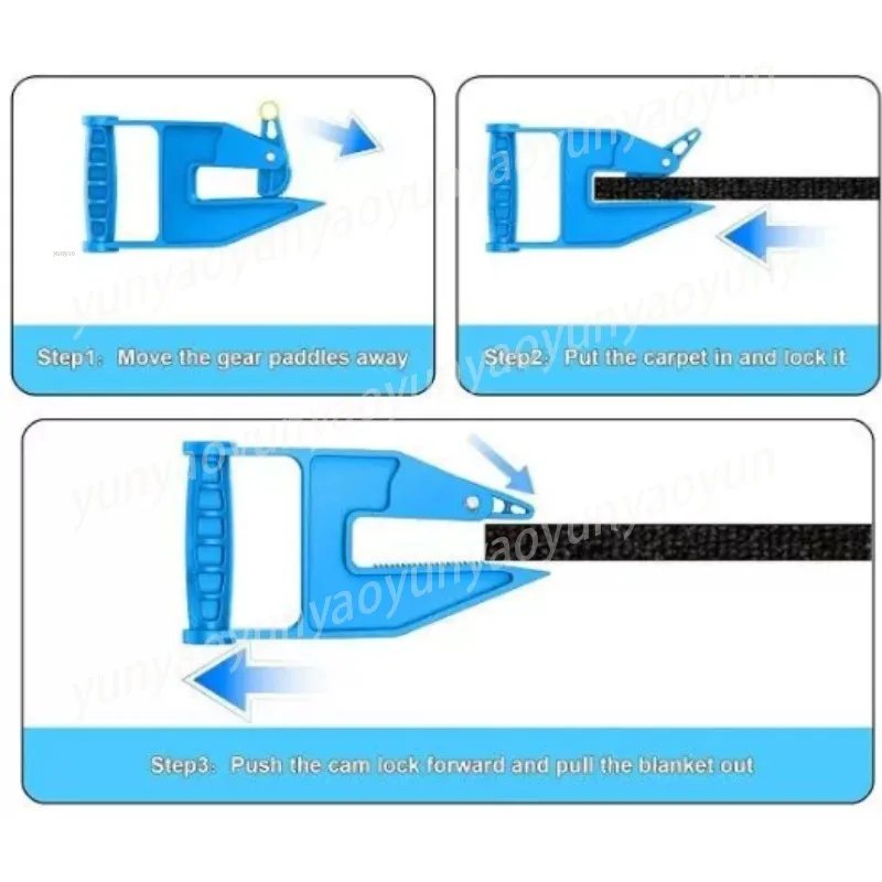 Mat Carrier Tool Non Dirty Hand Lifting Clamp Ergonomic Puller for Carpet Rug Moving