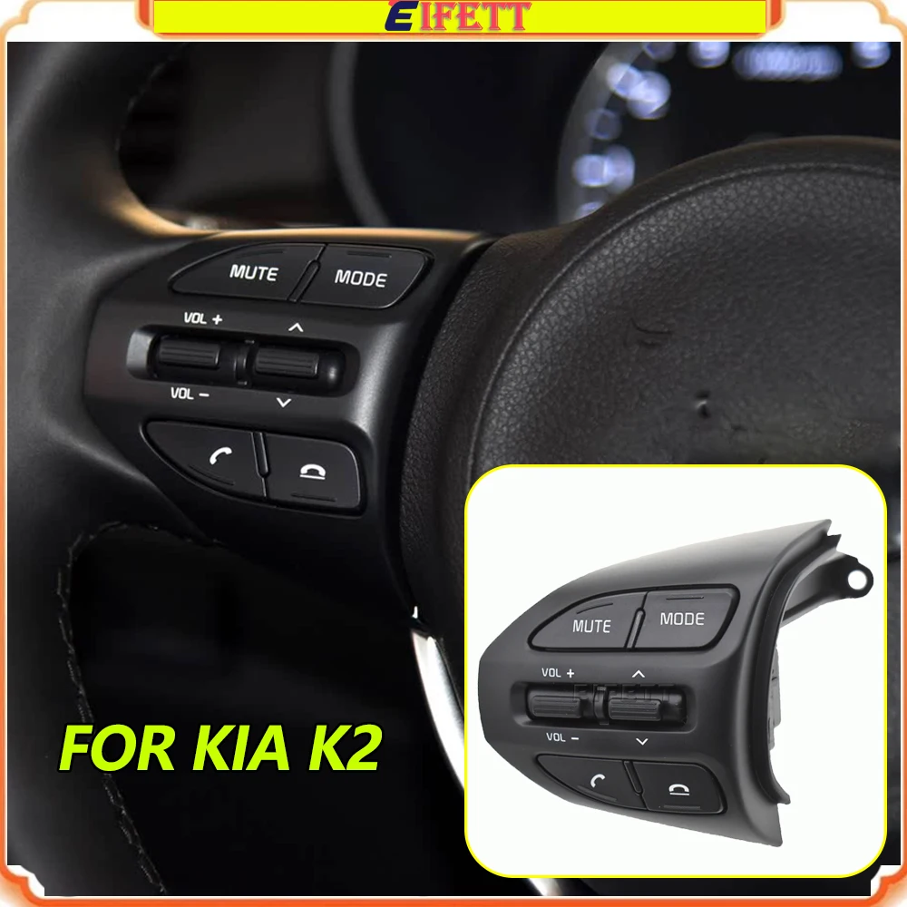 

Left Side Car Multi function Steering Wheel Audio Volume Music Buttons For KIA K2 RIO 2017 2018 2019 2020 2021