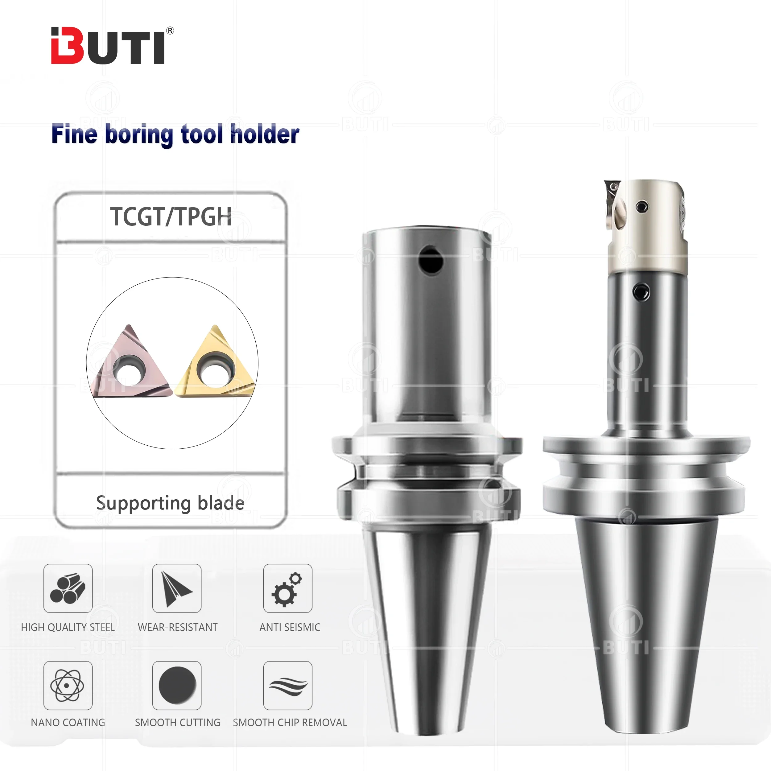 

BT30/BT40/BT50 Numerical Control Fine Boring Hilt BT40-LBK2-150L BT50-LBK6-500L Deep Hole Boring Tool Rough Boring Hilt Cutters