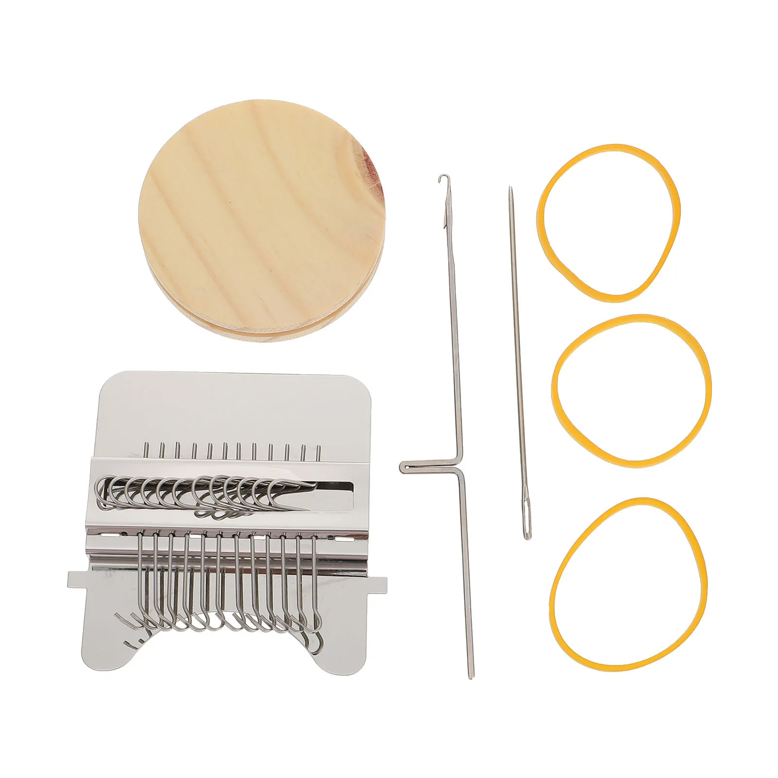 

1Set Weaving DIY Wooden Durable Mini Machine for Clothes Mending Jeans Knitting Tapestry Tool Weaving