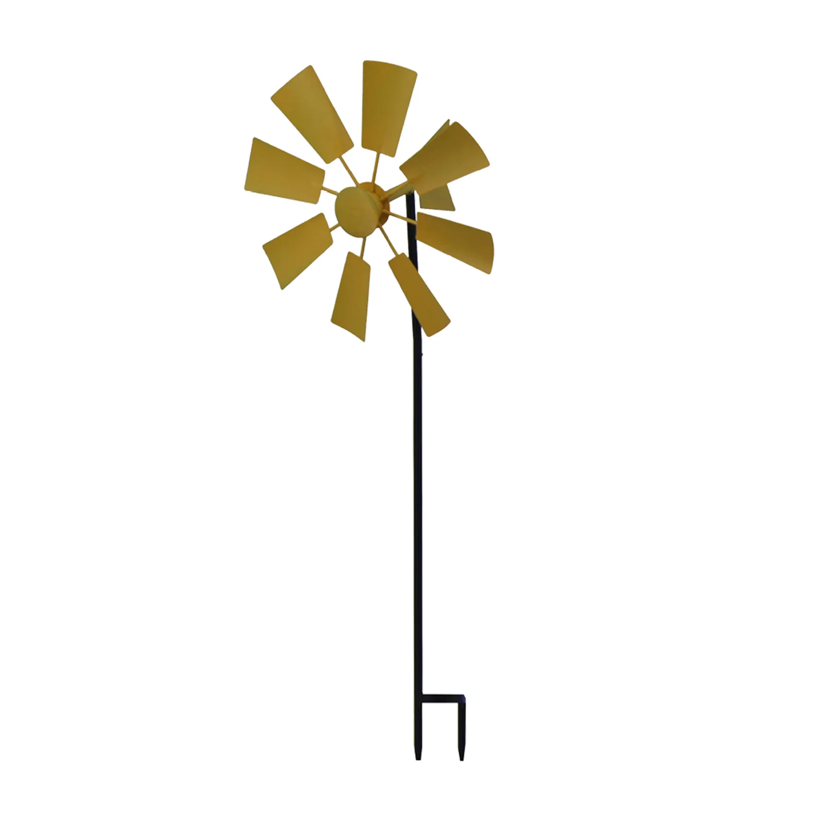 Rotating Windmill Pastoral Plug-in Courtyard Park Decorative Metal Craft Ornaments 23.5cm*18cm*66cm Garden Windmill Decoration