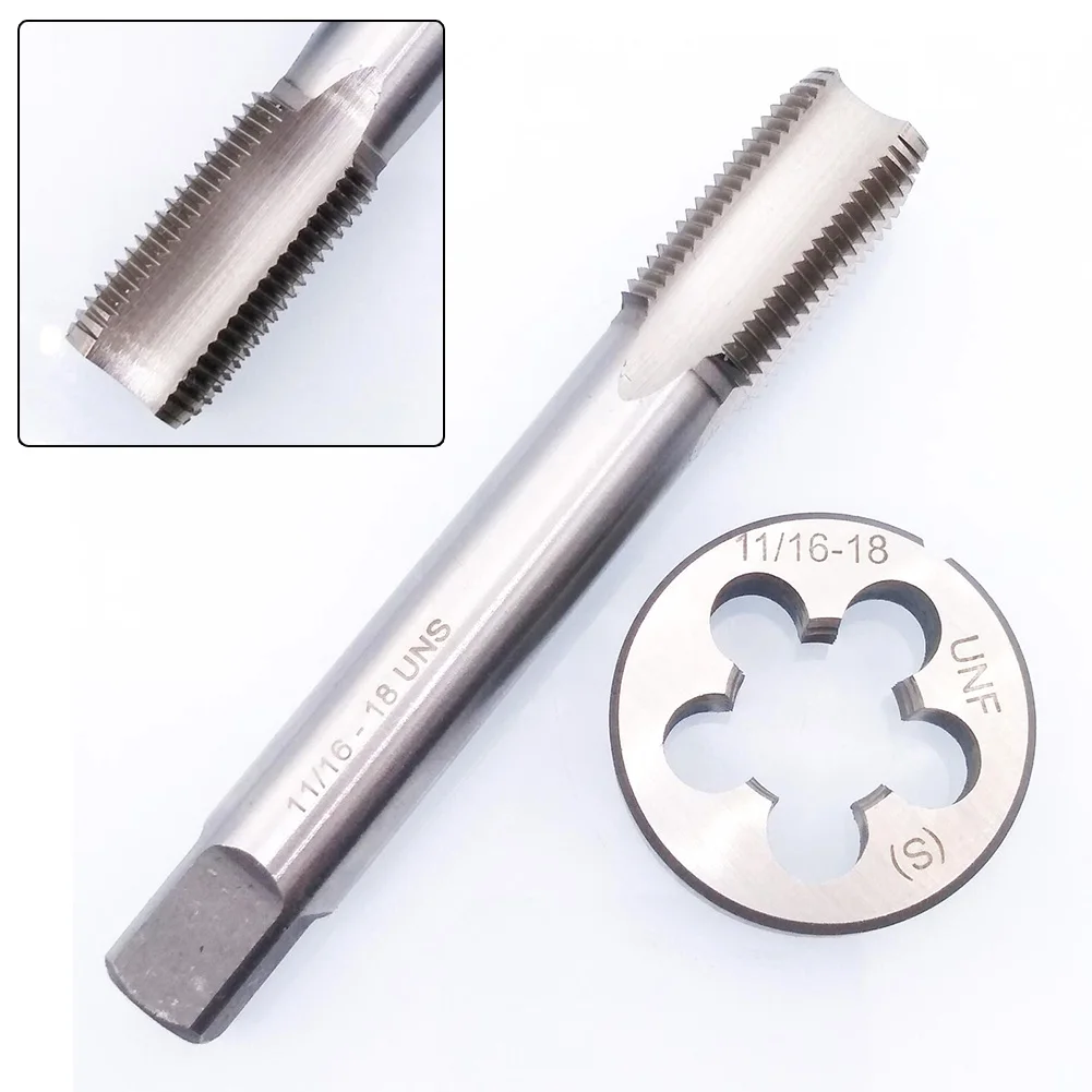 

UNS Tap And Die 11/16\\'\\' - 18 And Die Set High Right Hand Thread Tap 11/16-18 High Quality Practical Useful