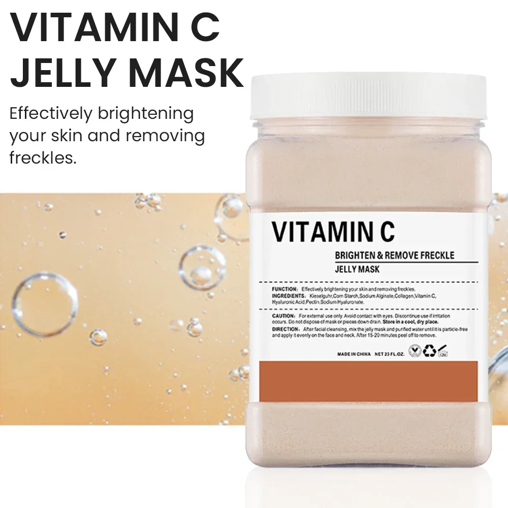 Vitamin C Soft Film Powder Mask Powder Crystal Jelly Rose Asiaticum Soft Film Powder Beauty Salon Special Canned