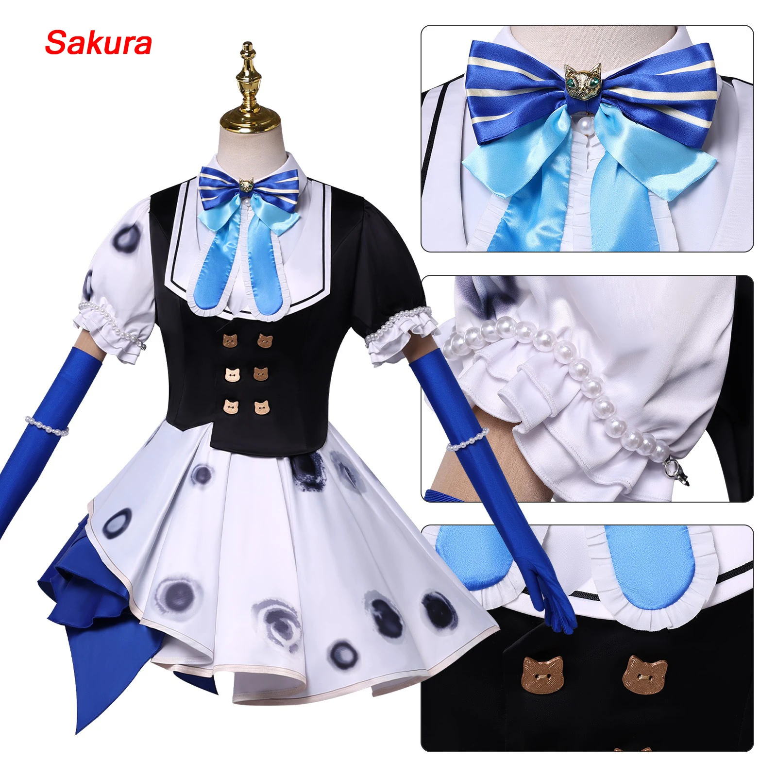 Disfraz Medieval de la Poetisa Joven de Identity V, Conjunto Completo con Guantes, Lazo y Accesorios, para Mujer, Halloween, Comic Con