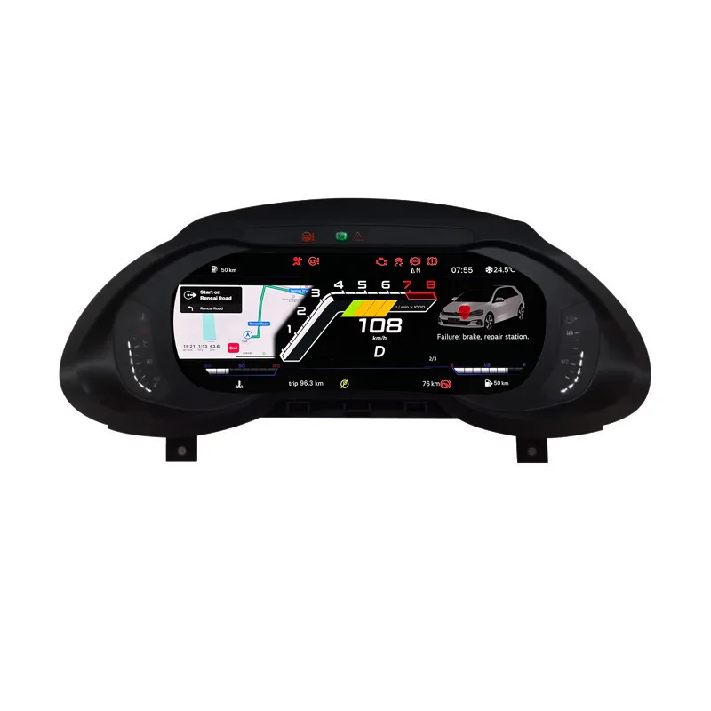 

KANOR Multimedia Instrument Digital Cluster For Audi Q5 Virtual Cockpit Dashboard Display