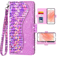 Sequin Glitter Flip Cover Leather Wallet Phone Case For HTC 10 U11 U12 Plus Desire 20 Pro U20 5G With Credit Card Holder Slot