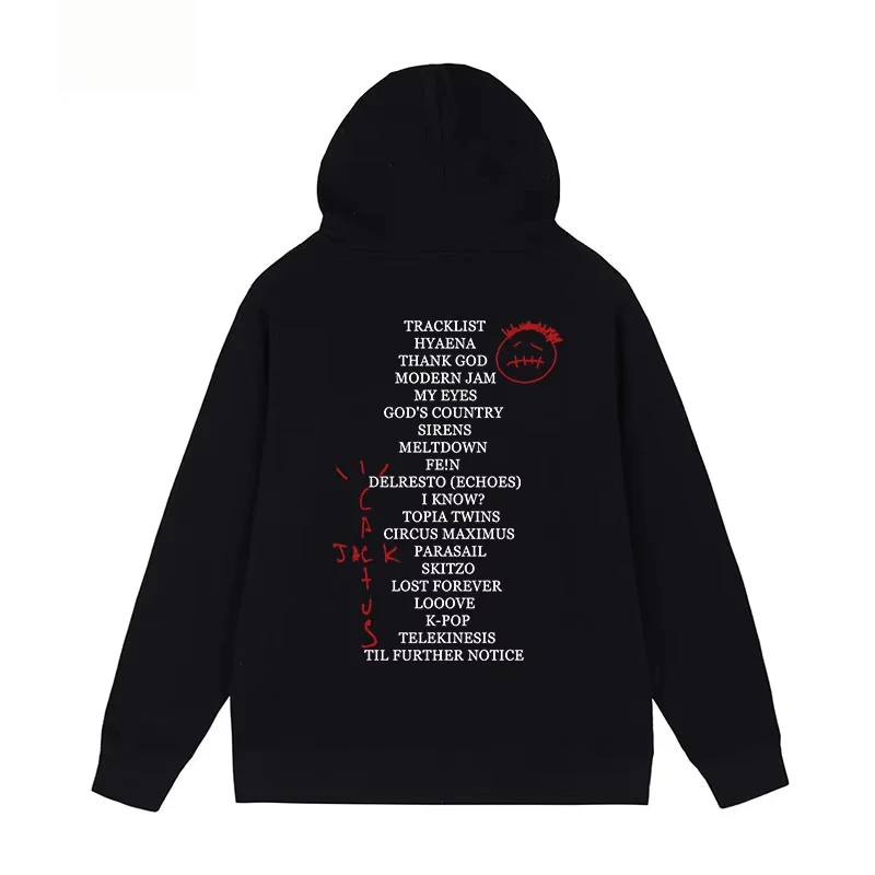 2024 New Fashion Travis Scott Hoodie Utopia Hip Hop Vintage Graffiti Women Hoodie Jacket Menswear Top Streetwear Male Hoodies