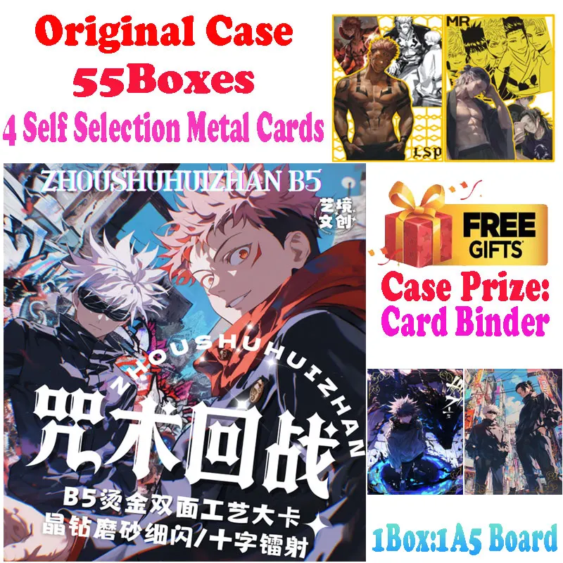 2025 Newest Wholesale Yijing Culture B5 Size Jujutsu Kaisen JJK Trading Collection Board Anime Gojo Nanami TCG Hobbies Gift