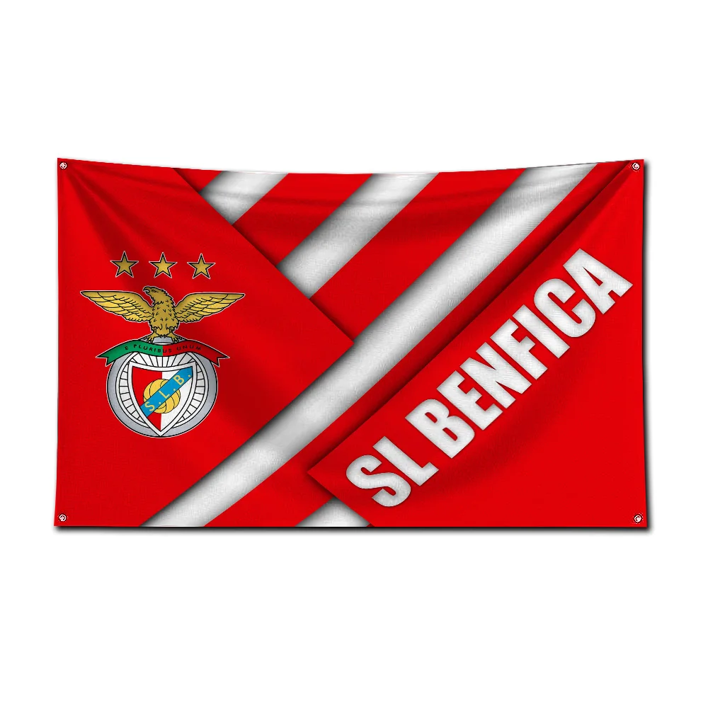 3x5 Ft -BenficaS Football Club Flag Polyester Digital Printing Banner For Garage or Out door Decoration