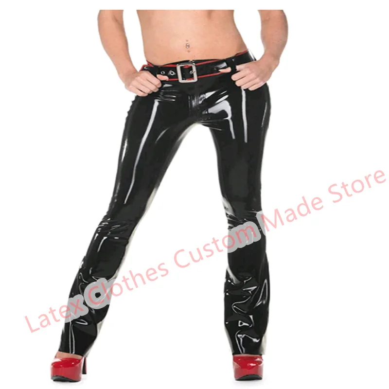 

Sexy Lingerie for Women Handmade Latex Pants Rubber Trousers Fetish Halloween Cosplay Costumes Customize with Socks