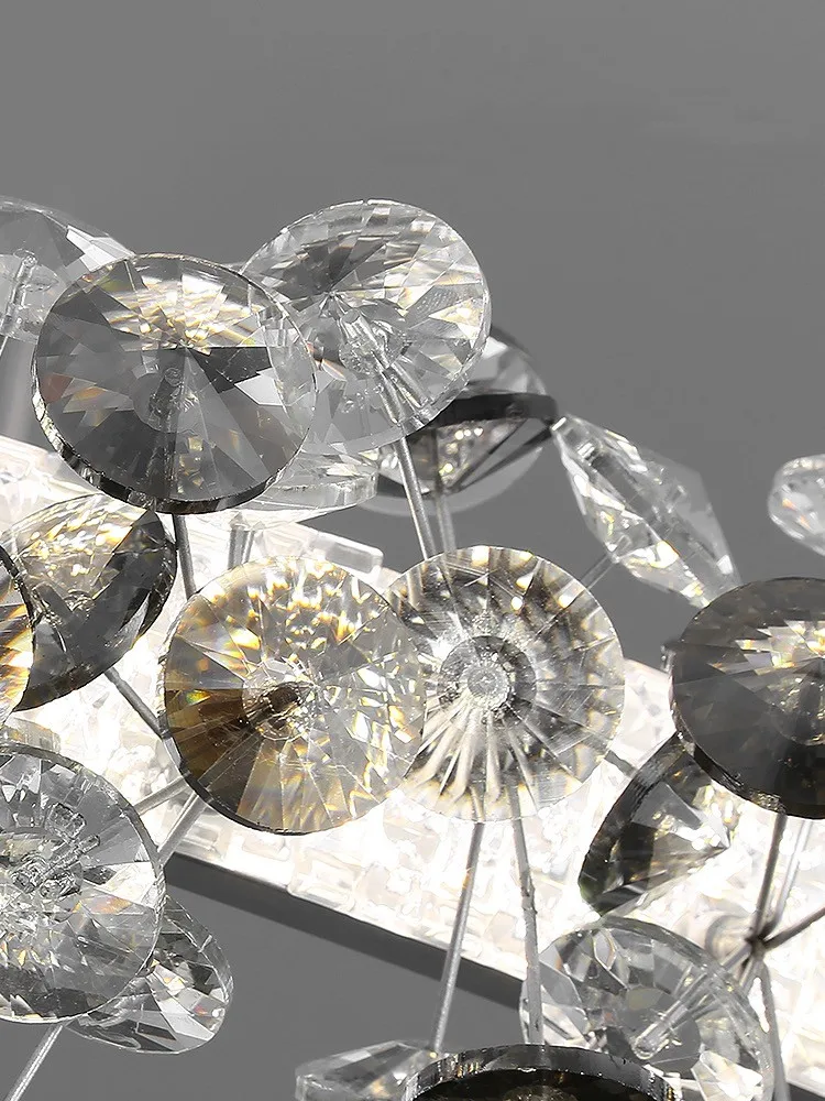 Mordern Luxury Sun Flower Crystal Rings Chandeliers For Living Room Nordic Home Decor Hanging Lighting Ceiling Chandelier Lustre
