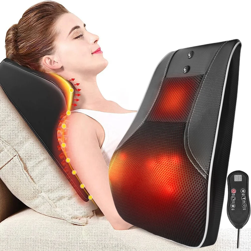 

Умная библиотека 3D роликовый массажер для спины и шеи с вибраторной массажной подушкой для шеи и спины, плеч, ног