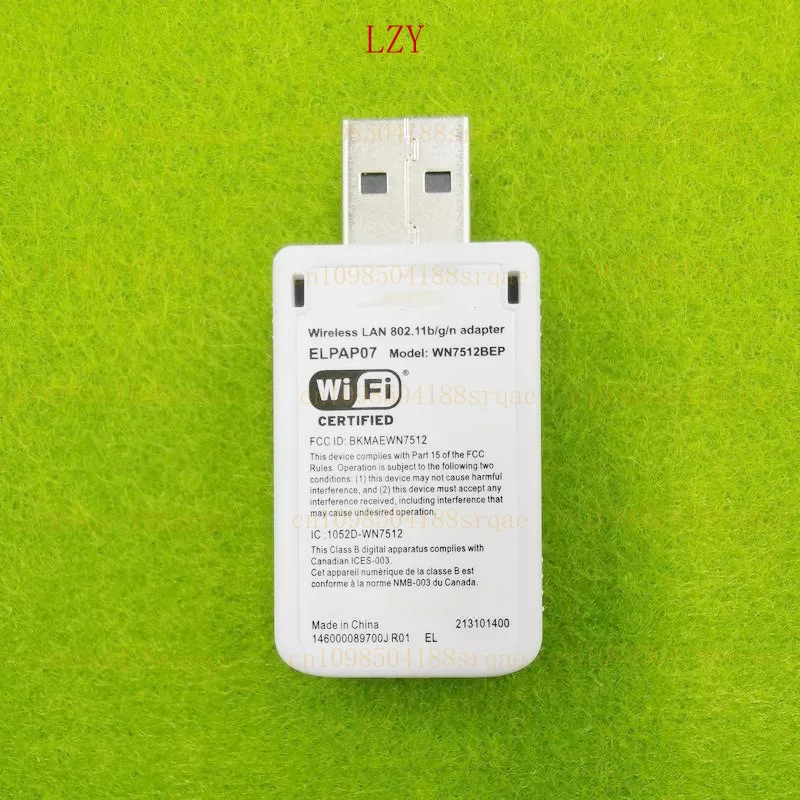 

Original For EPSON WIRELESS WIFI USB LAN ADAPTER ELPAP07 V12H418P12 WN7512BEP 802.11B/G/N F/S