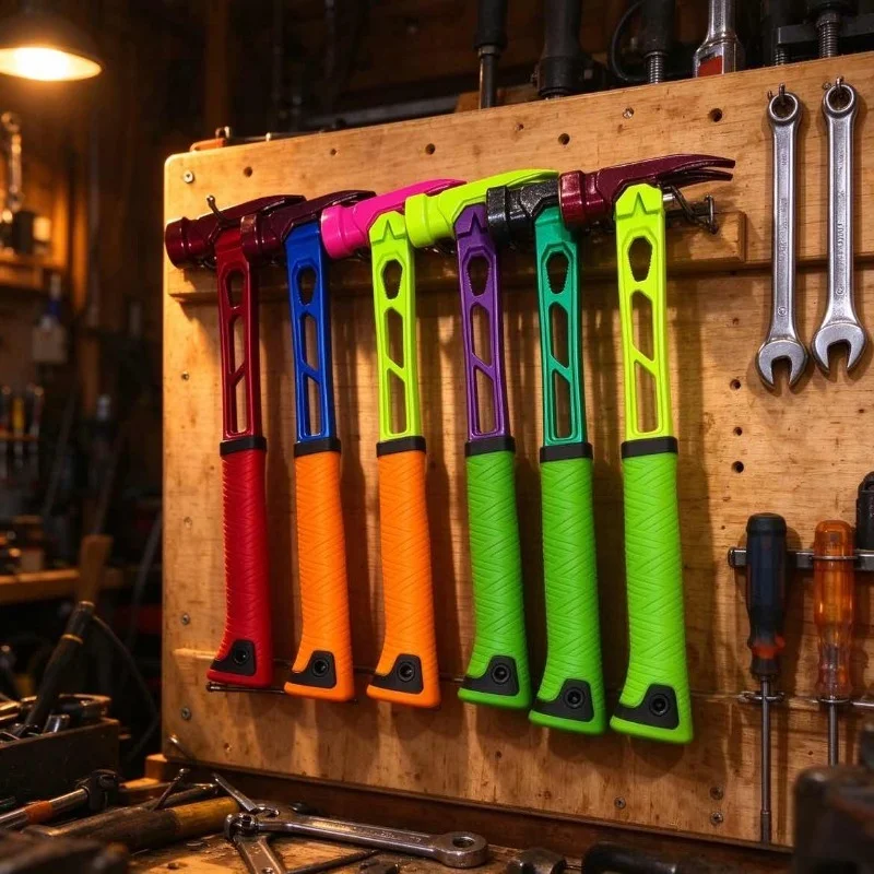 Multifunctional Woodworking Nail Hammer Portable Outdoor Hammers Creative Multicolor Durable Claw Hammer Professional Hand Tools