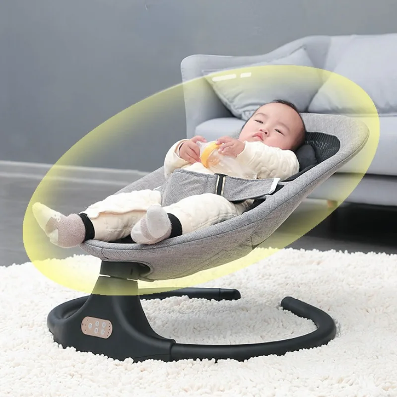 Bluetooth Music Remote Control Baby Rocking Chairs, Baby Sleeping Electric Cradle Beds Bouncer , Newborn Products Baby Rocker