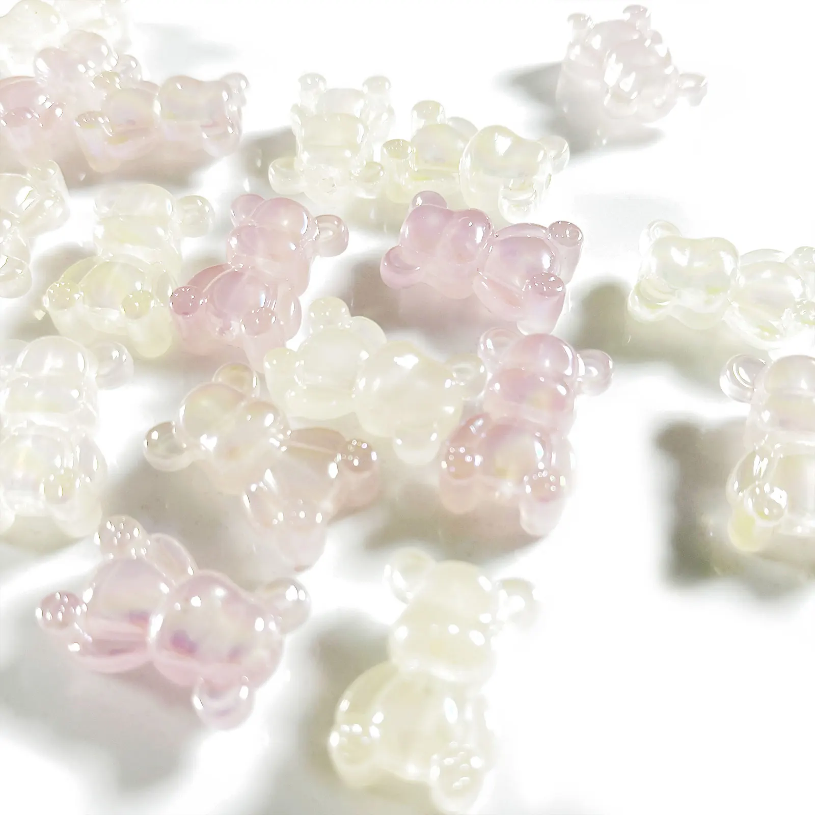 Color Changing Cute Bear Beads For Jewlery Making Bracelet Necklace Phone Chain Keyring Beadable Pen DIY Decorations Accessories view 6