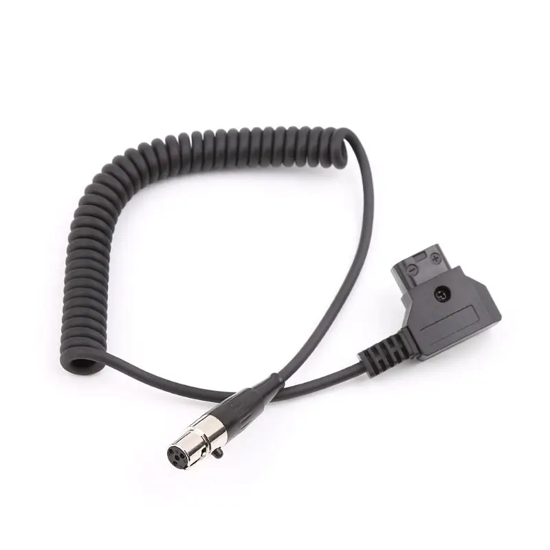 Monitor Power Line D-Tap To Mini XLR 4-pin Plug For ARRI Cameras Monitors 12V