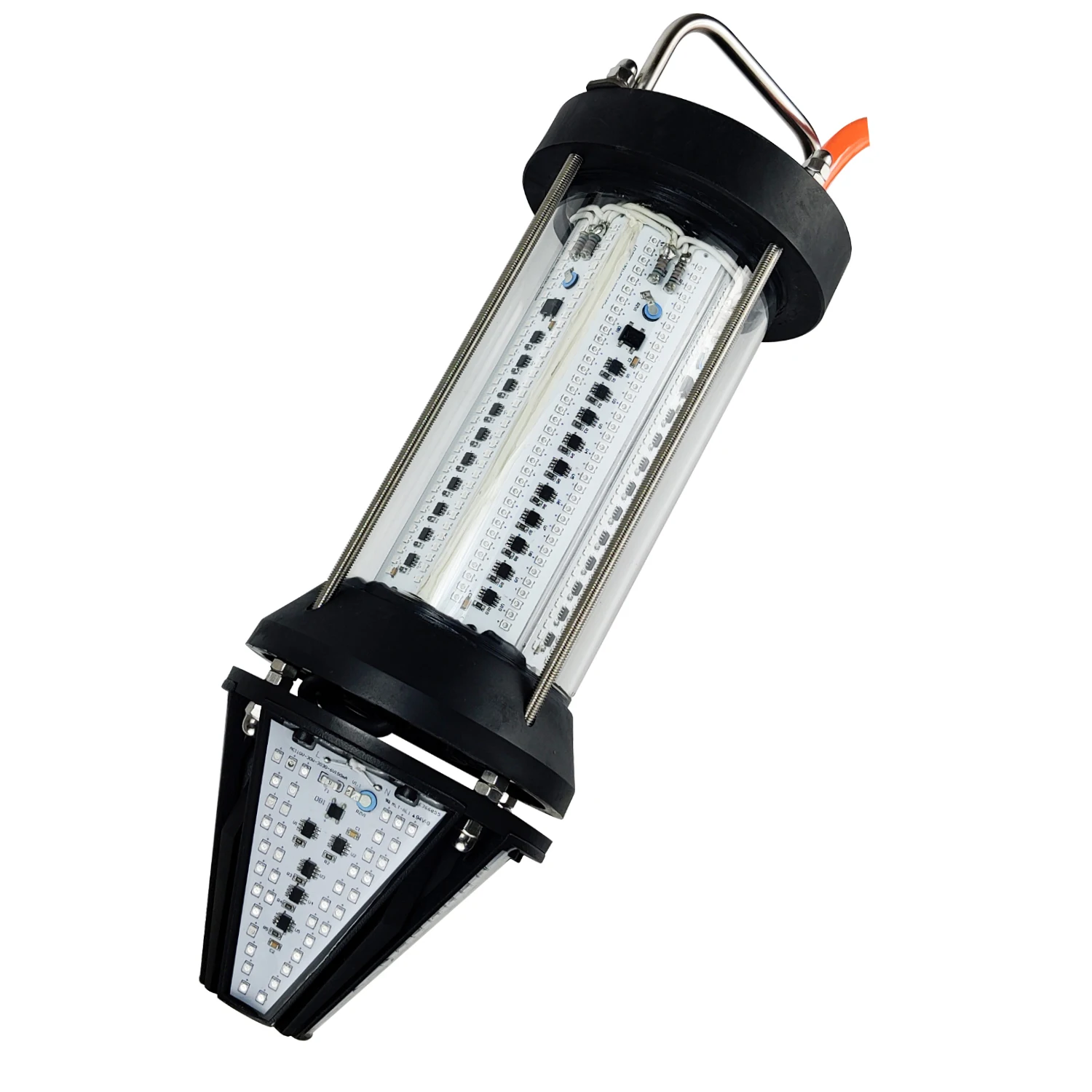 

Glow Downward Led Underwater Lights 800W Salmon Fish Farming Equipment IP68 Double Waterproof Led Fishing Light Squid