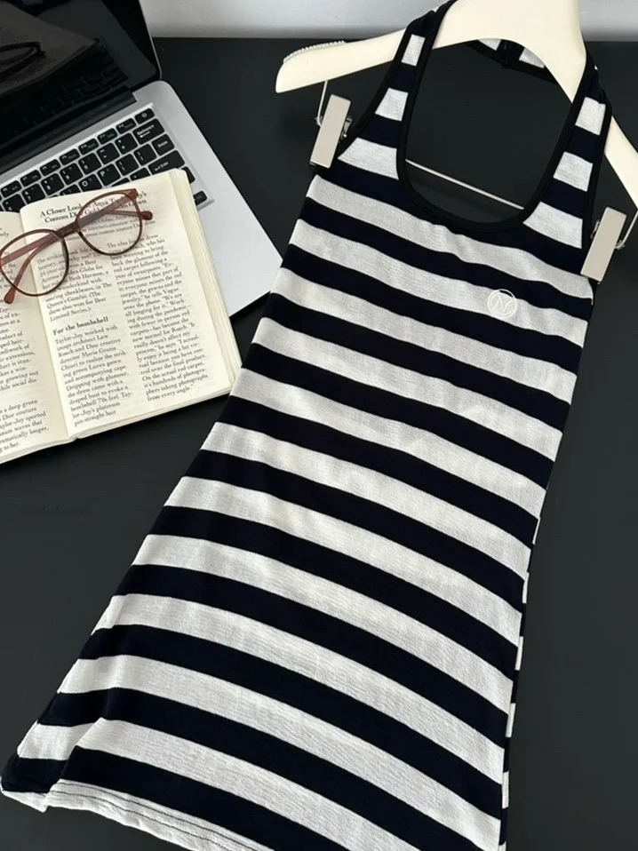 

Облегающий полосатый женский свободный кардиган, верхняя одежда, удобный комплект Lazy Sle Faion, летний молодежный комплект с американским узором