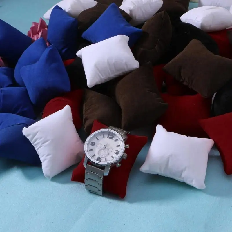 XXFC Watch Display Small Pillow Flannel Silk Pillow Watch Bracelet Jewelry Display Props Pillow Jewelry Cushion