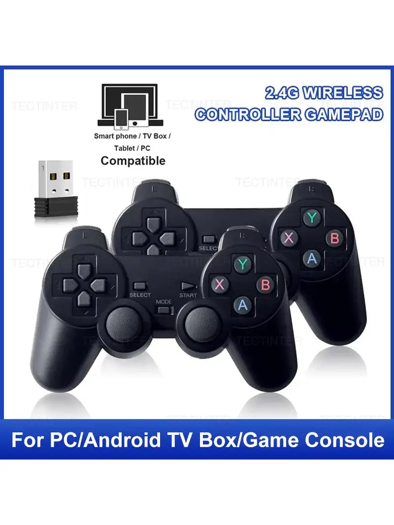 Manette de jeu sans fil 2.4G, 1 à 2 pièces, pour Android TV Box, PC, Game Stick GD10/M8, Console de jeu, Joystick