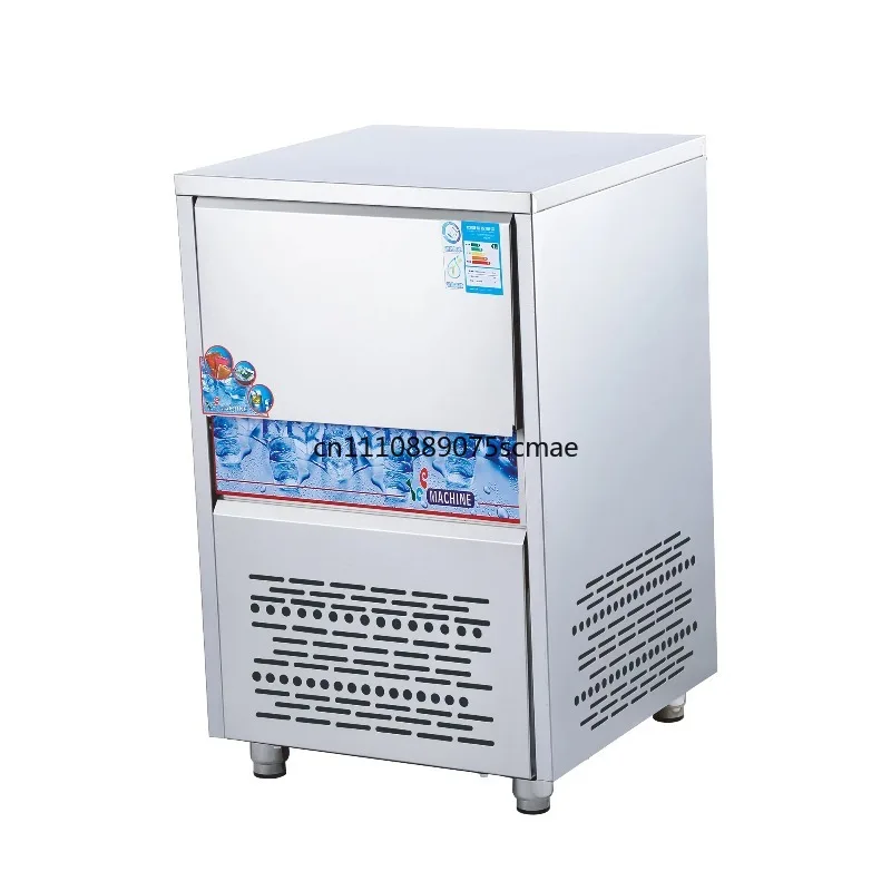 Commercial ice cube making machine 60kg ice machine electric stainless steel R134A countertop snow cone making machine 220
