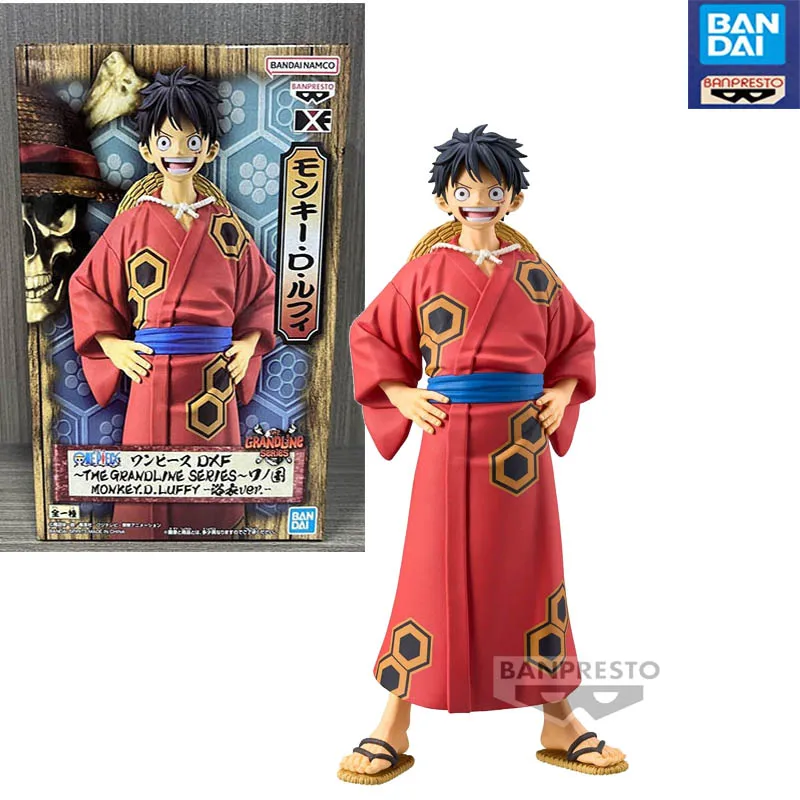 

Bandai DXF One Piece Wano Kingdom Luffy's кимоно юката аниме персонажи модель сцены коллекция фигурок игрушки детский подарок