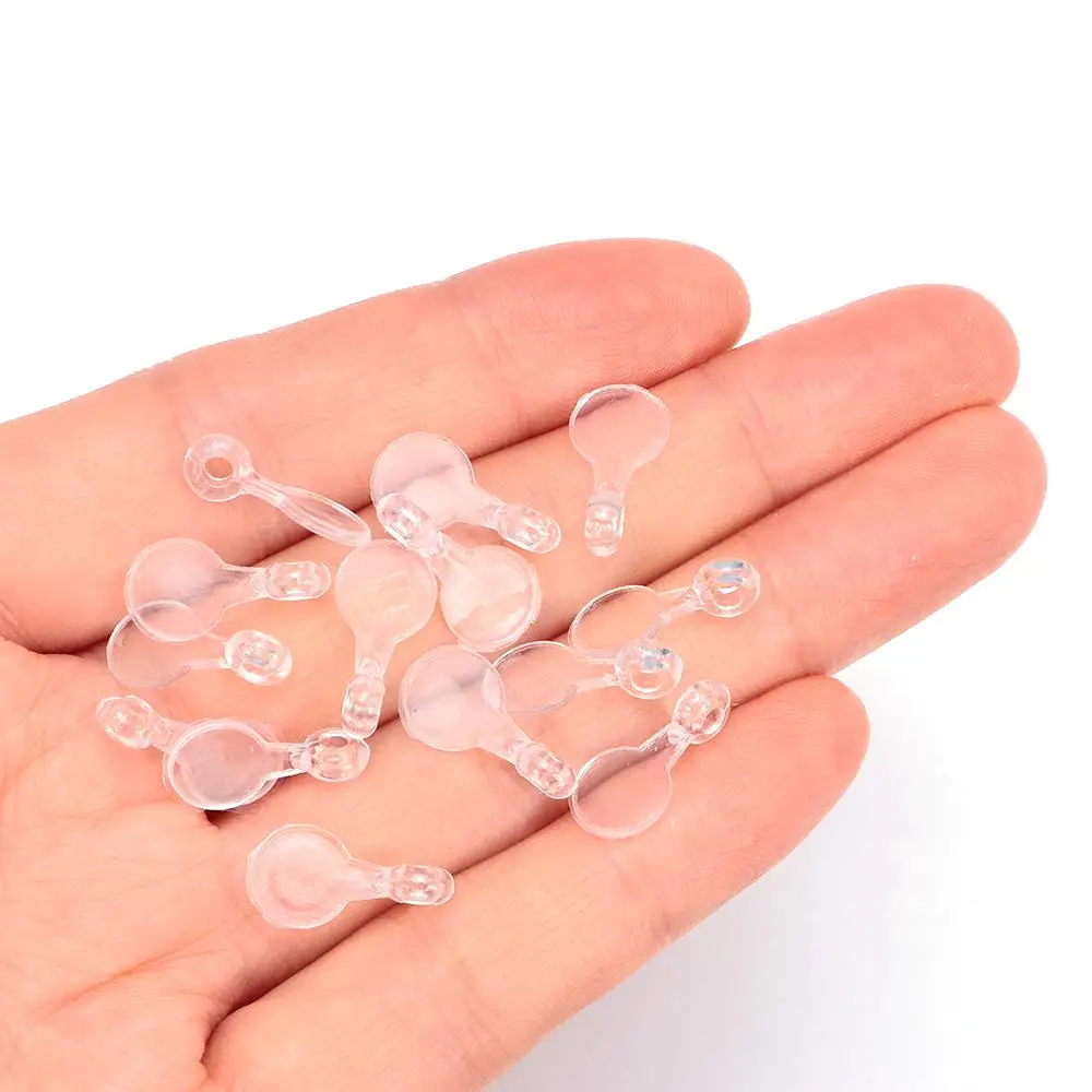 غراء شفاف على دلايات ، دلايات صغيرة مسطحة ، دلايات كابوشون شفافة لصنع دلايات المجوهرات ، 9 ، شو شو