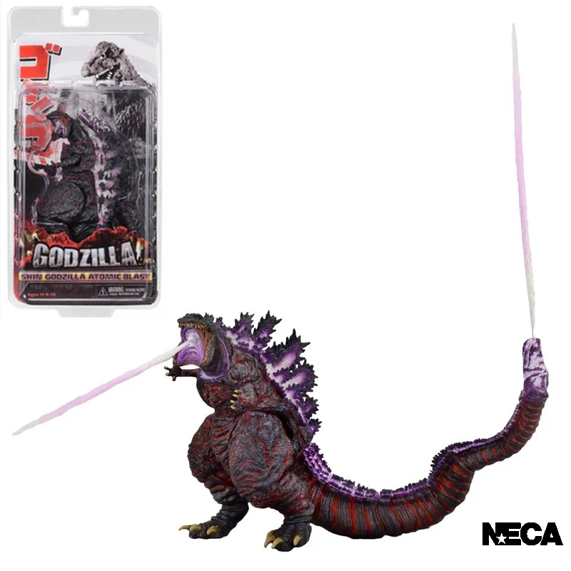 Genuine OriginaL   NECA 7 THE MONSTER ALWAYS ATTACKS GODZILLA Action Figure Toys For Boys Girls Kids Christmas Gift Collectible