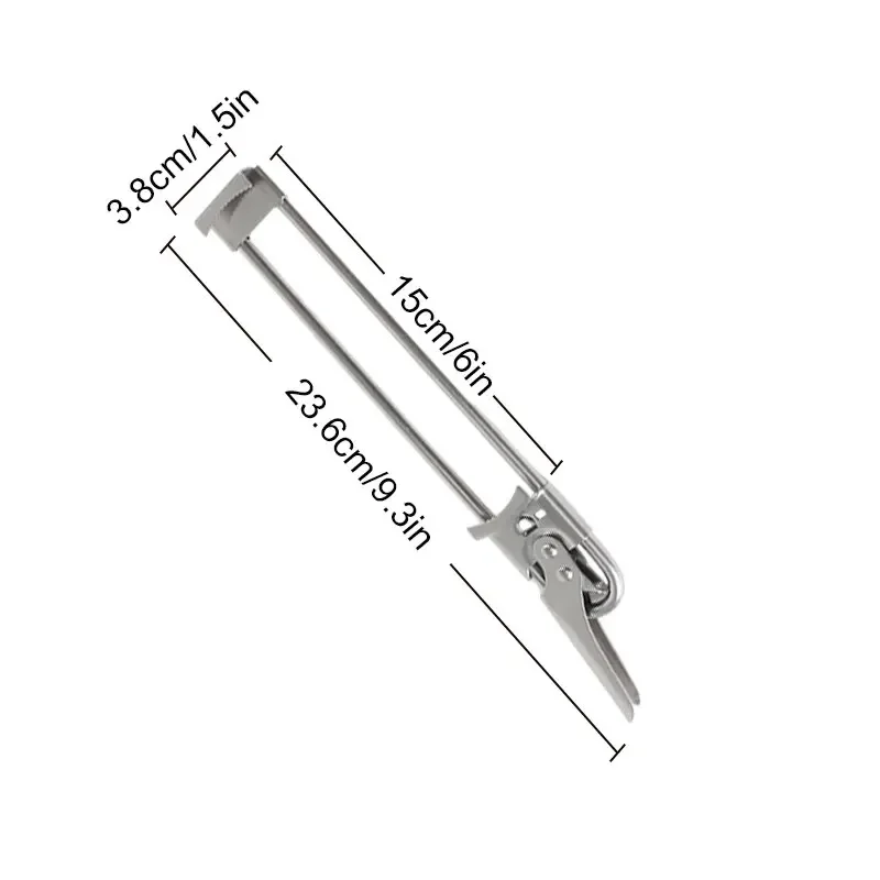 미끄럼 방지 스테인레스 스틸 캔 오프너, 조절 가능한 병따개, 신제품